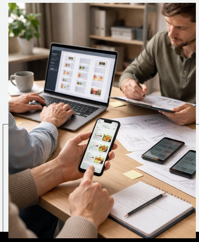 Разработка мобильного приложения торговой сети в Касимах